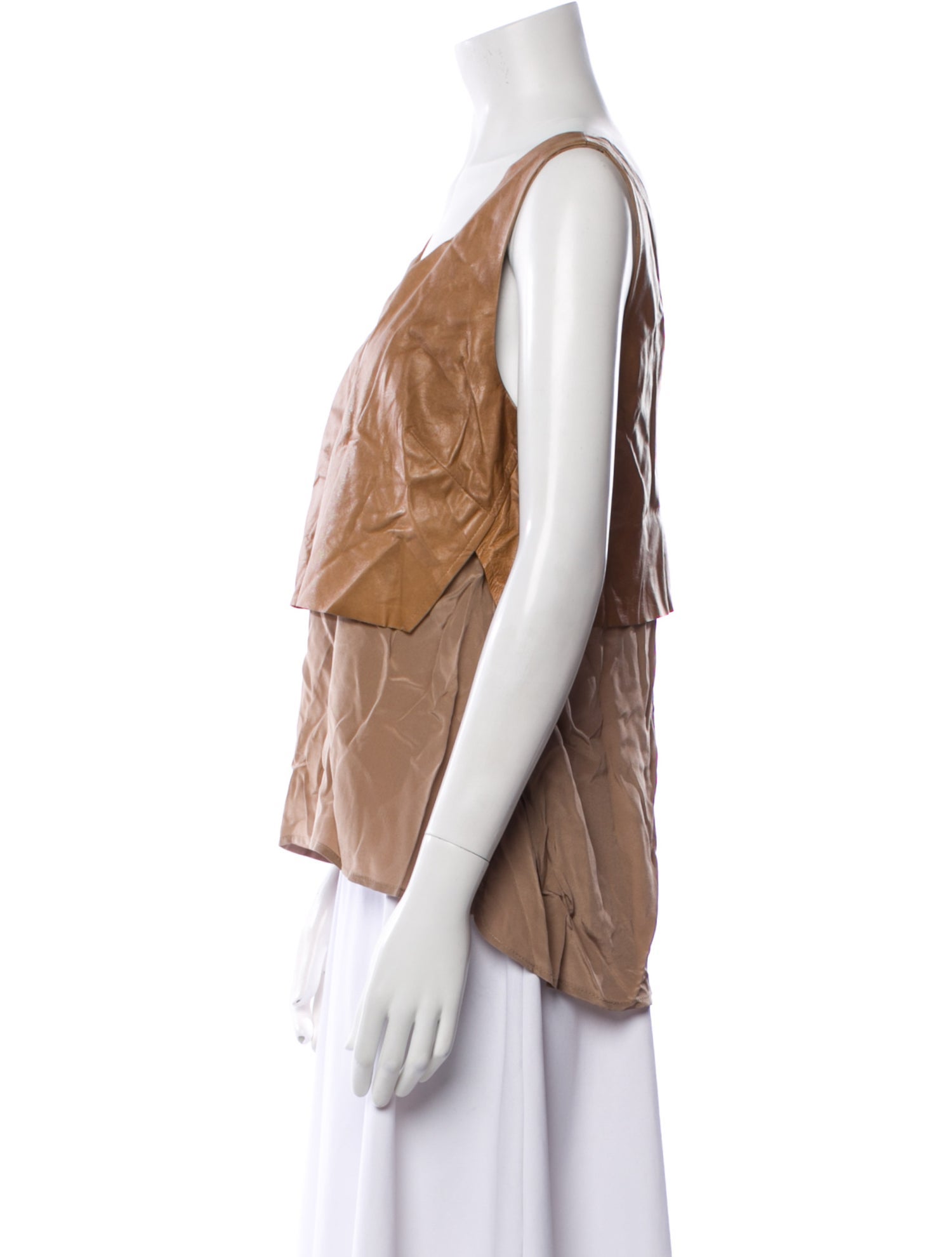 Veronica Beard Silk V-Neck Top